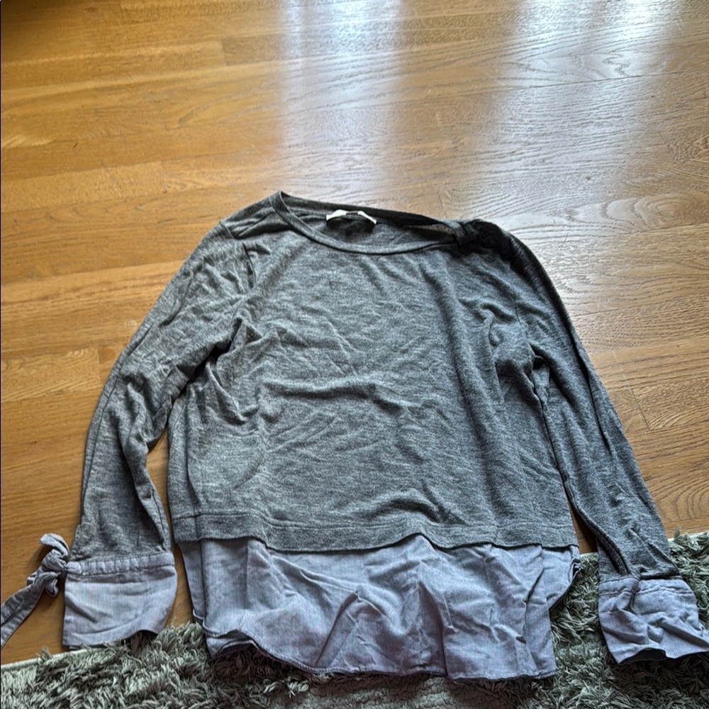Gray Long Sleeve Men's Shirt